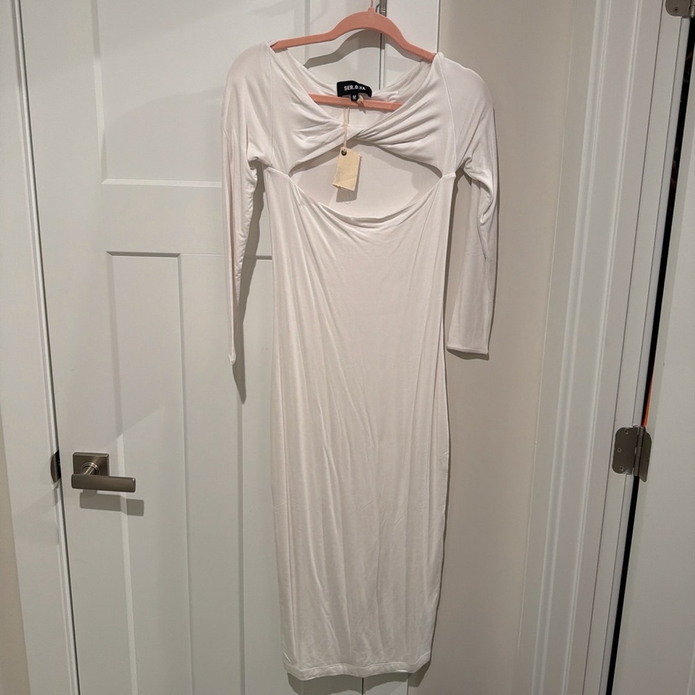 Ser.o.ya Elegant White Midi Dress